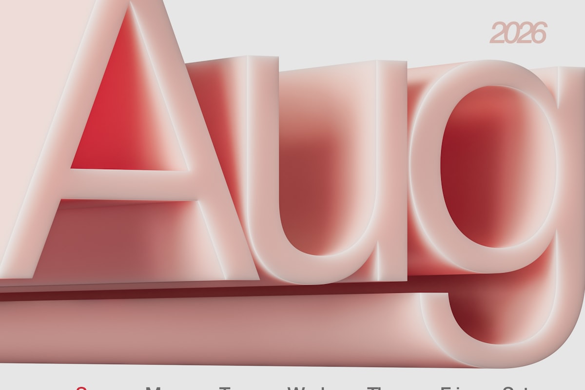 An August 2026 calendar marking the date of GCSE results day